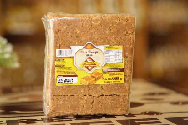 pé de moleque moído 600g barraca amarela pé de moleque piranguinho